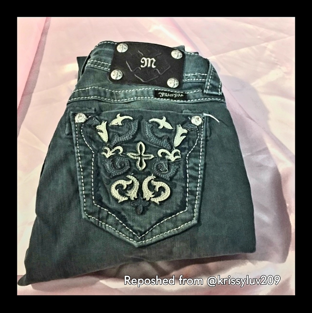 Miss me skinny Teal Size 27